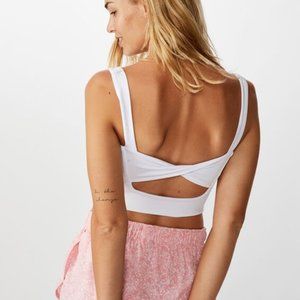 NW/outT Cotton On Twist Back White Top M